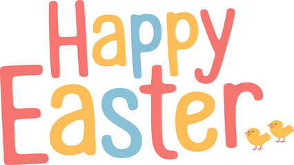 A cheerful cartoon illustration of a young girl wearing a fluffy bunny costume and carrying a basket full of colorful Easter eggs.