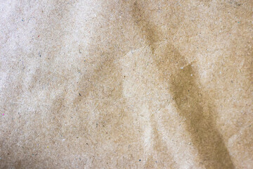 Crumpled paper texture background. Torn craft paper texture