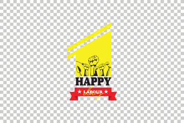 Labour Day Silhouette design isolated transparent background