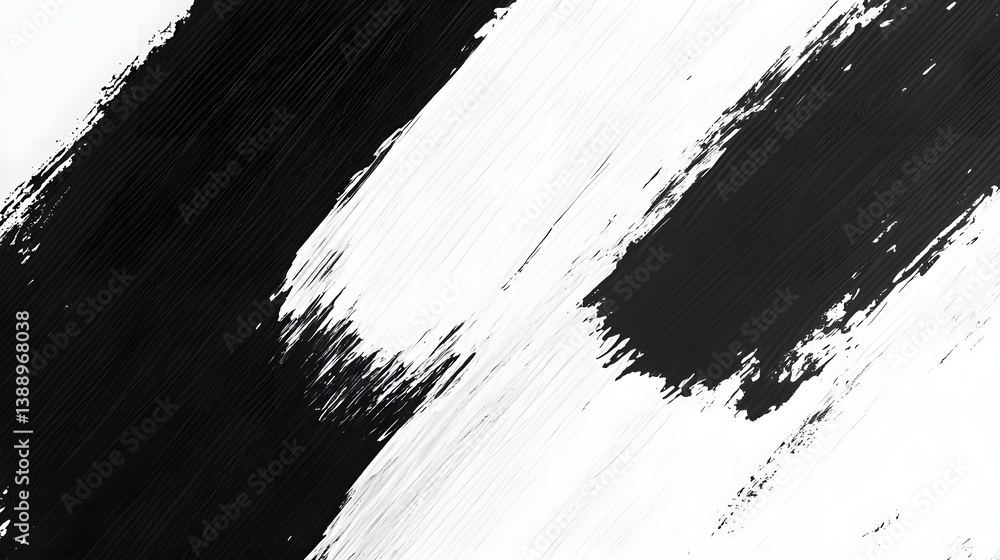 Poster minimalistic monochrome abstract brush strokes texture background