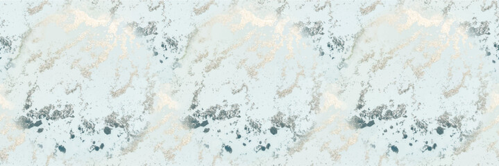 Ocean Bronze Glitter. Blue Sea Paint. Gold Oriental Watercolor. Liquid Seamless Art Template. Foil Marble Background. Alcohol Ink Marble. Watercolor Marble. Fluid Elegant Watercolor. Luxury Vector Ink
