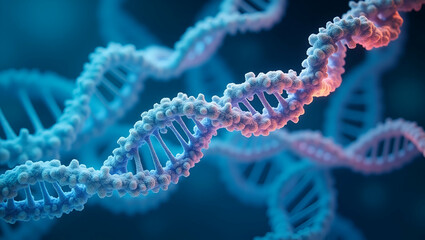 Innovative Synthetic Genome Research Facility: Advanced Gene Synthesis & Bioengineering for Novel Genomic Design - Photo Stock Concept with Left Space