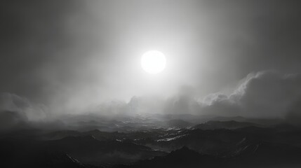 Misty Mountain Sunrise