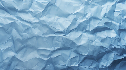 Obraz premium Blue crumpled paper texture background