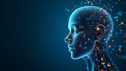 Obraz premium Dynamic Digital Artwork: AI Disrupting Traditional Jobs by Automating Routine Tasks, Fostering Skill Evolution & Driving Workforce Transformation - Photo Stock Concept