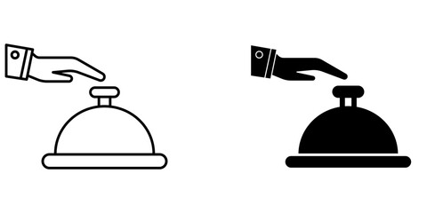 Bell Service   Icon – Line & Glyph Style