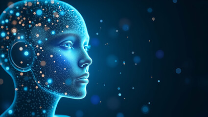 Obraz premium Explore dynamic digital artwork showcasing AI's impact on traditional jobs, automating tasks, and driving workforce innovation. Perfect for photo stock!
