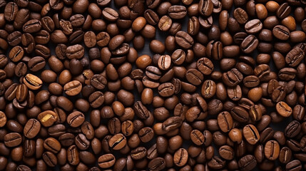 Obraz premium Ground coffee macro. Background of ground coffee texture. Food background