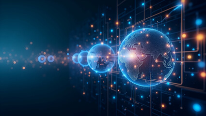 Obraz premium Enhance Your Photo Stock Portfolio: Visuals Showcasing Metaverse Economy Trends, Virtual Market Integration, and Innovative Digital Transformation Strategies