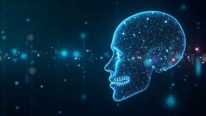 Obraz premium Large Scale Autonomous AI Frameworks: A Visual Narrative of Integrated Digital Networks and Expansive Technological Systems in Stock Photography with Compelling Composition and Left-Side Space