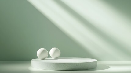 Minimalist podium with light, product presentation