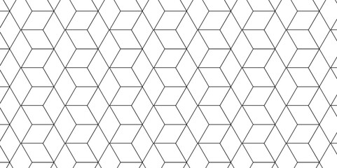 Vector seamless pattern with hexagon square cube geometric pattern shapes grid metal element texture design. abstract tiles gradient science web tech connection triangle diamond honeycomb hexagon art.