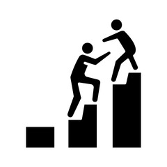 Person Helping Another Climb