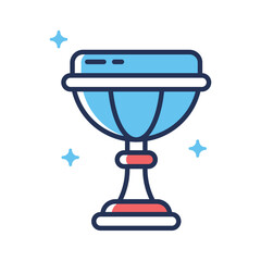 Have a look at this latest flat outline icon of holy grail