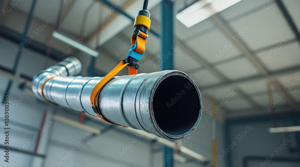 Poster efficient air duct engineering is essential for optimal airflow in industrial settings, showcasing i