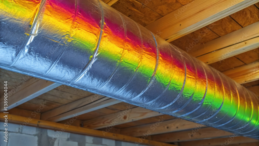 Poster air duct engineering system showcases sleek design that enhances airflow efficiency while blending s