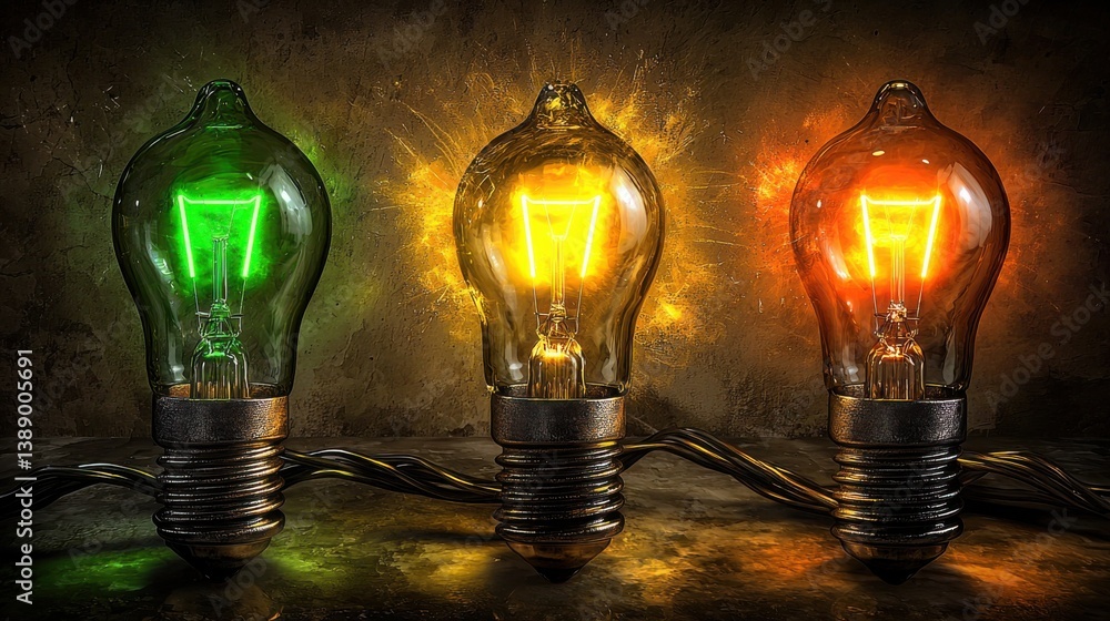 Poster bright light bulb representing innovation and ideas with a minimalistic design perfect for creative 