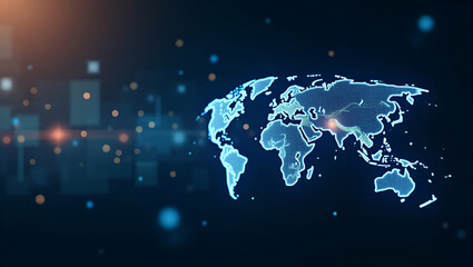 Naklejka premium Innovative AI driven cross border finance imagery demonstrates cutting edge machine learning applications optimizing secure international payment processes and dynamic global monetary exchanges in adv