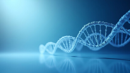 Expansive Minimalist Wallpaper Design: Genomics in Healthcare with Digital Genetic Data Visualization & Futuristic Clinical Imagery for Precision Medicine