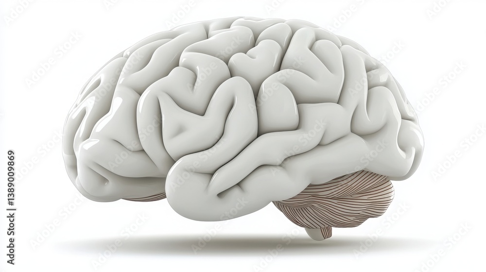 Poster intricate 3d network representation of the human brain showcasing complex neural connections and dyn