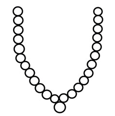 Cute cartoon hand drawn vector Pearl necklaces coloring page.