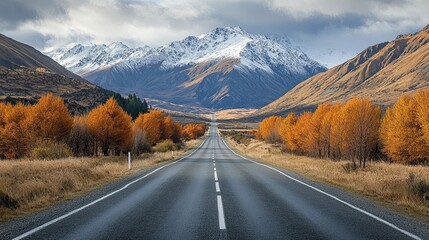 All Seasons Road, Capturing the Beauty of Nature Across Different Seasons for Scenic Photography. 