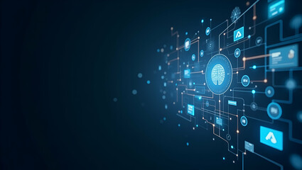 Innovative Digital Visualization: AI Knowledge Management Systems for Enhanced Data Organization & Intelligent Information Retrieval in Photo Stock Concepts