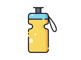 Set of an Gym Workout Bottle Icon