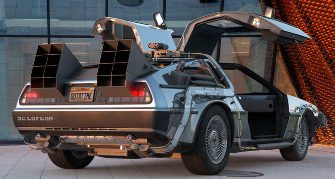 DeLorean DMC-12 - a two-seater sports car mass-produced by DeLorean Motor Company..