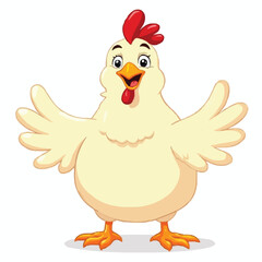 cartoon funny chicken 