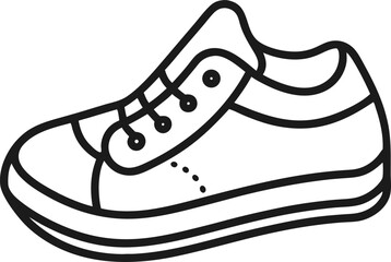 kid shoe outline icon