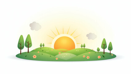 Fototapeta premium Enhance your photo stock portfolio with cute vector illustrations showcasing climate finance and sustainable investment strategies.