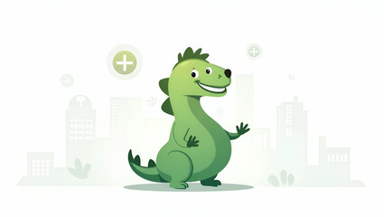 Obraz premium Flat Vector Illustration of Green Fintech: Sustainable Digital Platforms & Eco-Efficient Financial Products Driving Responsible Finance in Global Markets