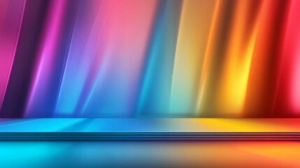 Vibrant abstract background with flowing colors and gradients, ideal for creative presentations