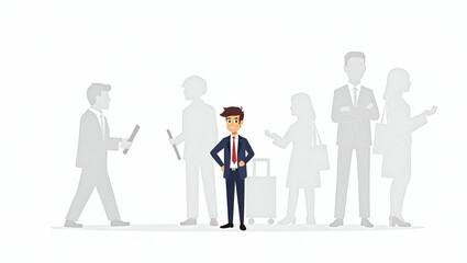 Engaging Flat Vector Illustration: ESG Reporting & Sustainability Metrics for Corporate Transparency, Data Analysis, and Regulatory Compliance in Stakeholder Communication