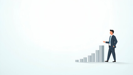 Obraz premium Explore modern minimalist flat wallpaper artwork that embodies fintech startups, showcasing innovative digital solutions and dynamic financial technology.