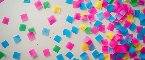 Colorful Confetti Celebration Background.