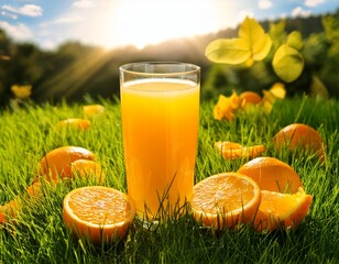 Ein Glas Orangensaft