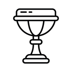 Have a look at this latest outline icon of holy grail