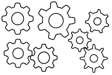 Gyres Line Art Illustration Intricate Drawing for Graphic Creation  