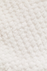 close up of white cotton towel