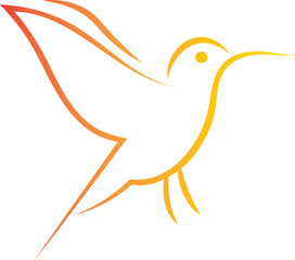 Colibri flying design.