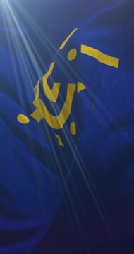 Flag of CEFTA, The Central European Free Trade Agreement. Loop