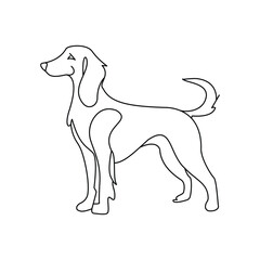A Dog Line Art Tribute