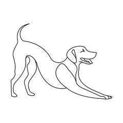 Sketch  Dog Line Art Design