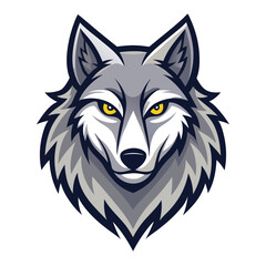 wolf vector llustration for logo or design on white background 