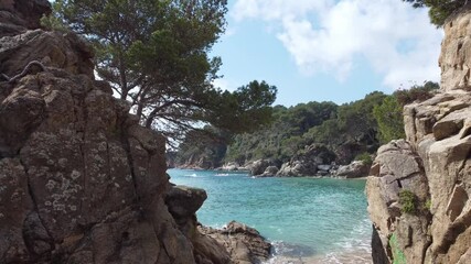 Breathtaking coastal views of crystal blue waters and rocky cliffs. Ideal for travel enthusiasts and nature lovers seeking serenity and adventure.