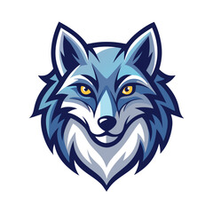 wolf vector llustration for logo or design on white background 