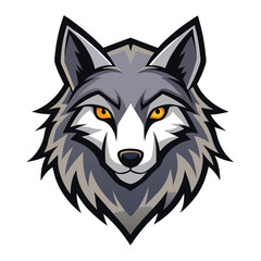wolf vector llustration for logo or design on white background 