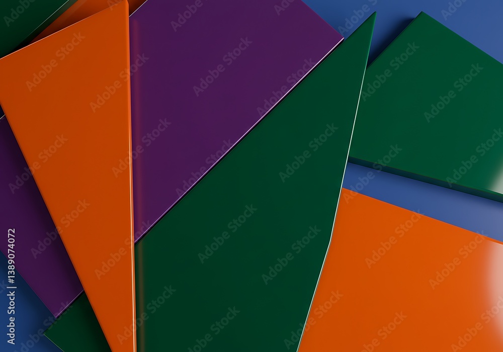 Poster colorful triangle geometric shapes abstract background with modern design style